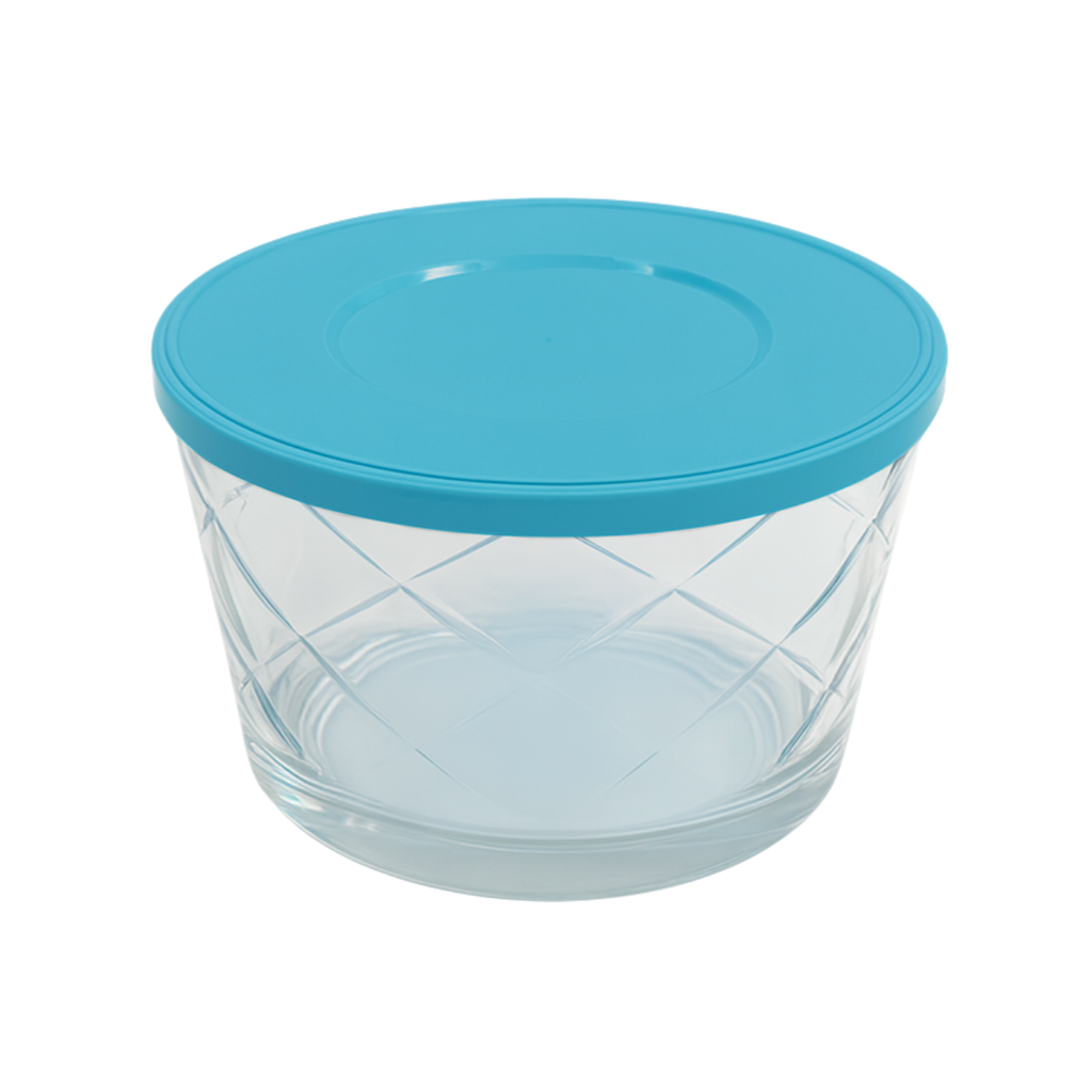 Tigela Vidro 670ml Tampa Sortida