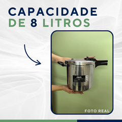 Panela pressão profissional 8Litros