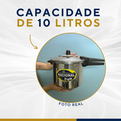 Panela pressão alumínio Polido 10litros