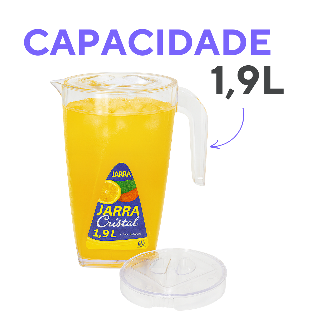 Jarra de Acrilico 2L Cristal