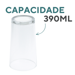 Copo Long Drink 390ml de Vidro
