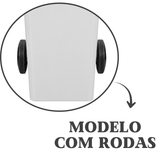 Carro Coletor 120L Branco com Rodas sem Pedal