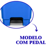 Lixeira com Pedal 100 Litros Azul Lar Plásticos
