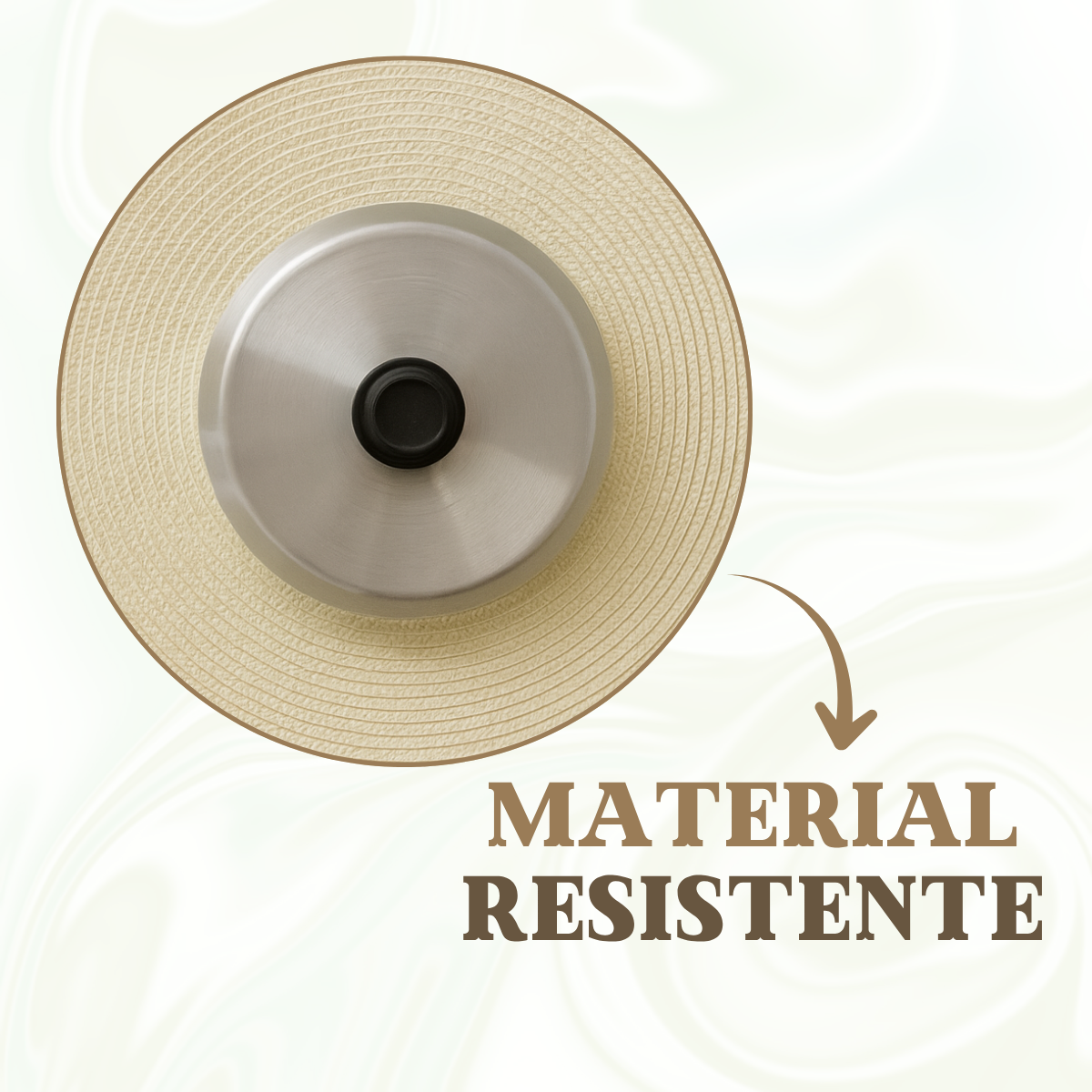 Abafador de Hamburguer 18cm Aluminio