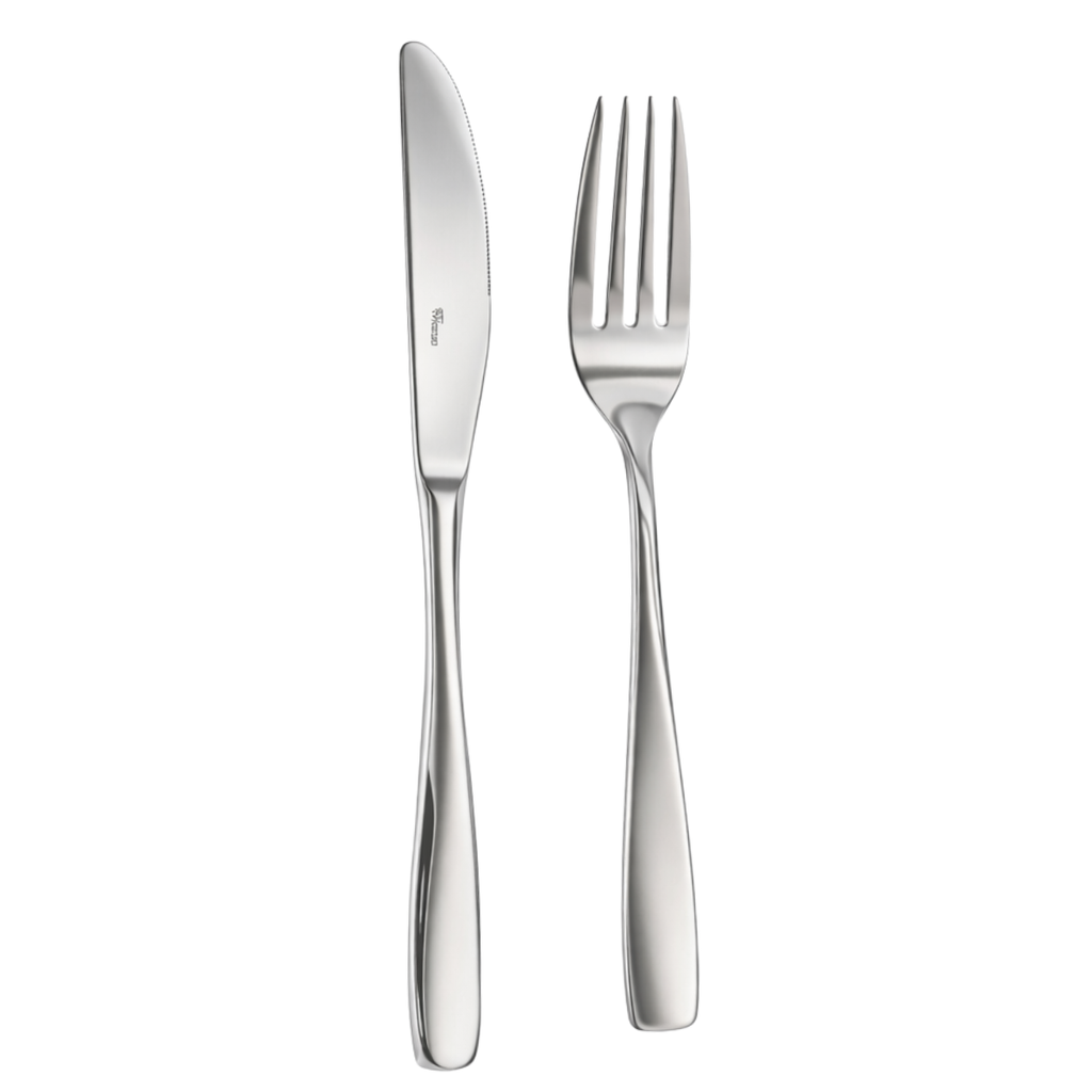 Kit 12 Garfo e 12 Faca Paulista Aço Inox