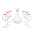 Jogo Decanter 1,7L C/ 6 Taças de Vinho