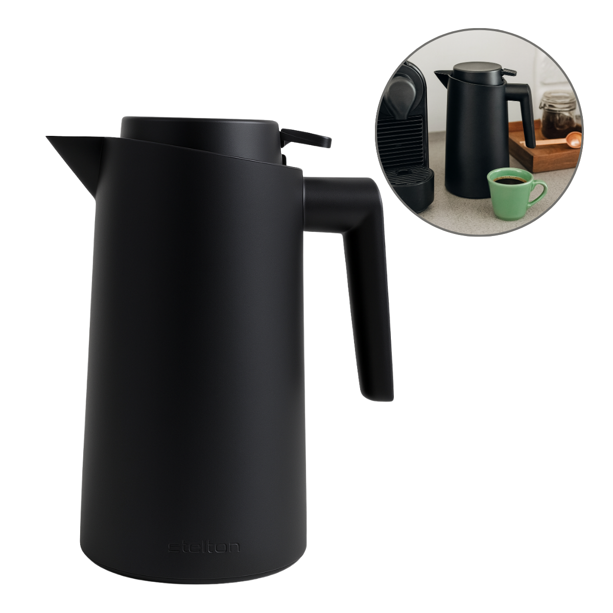 Garrafa Térmica Vercelli Preta 500ml