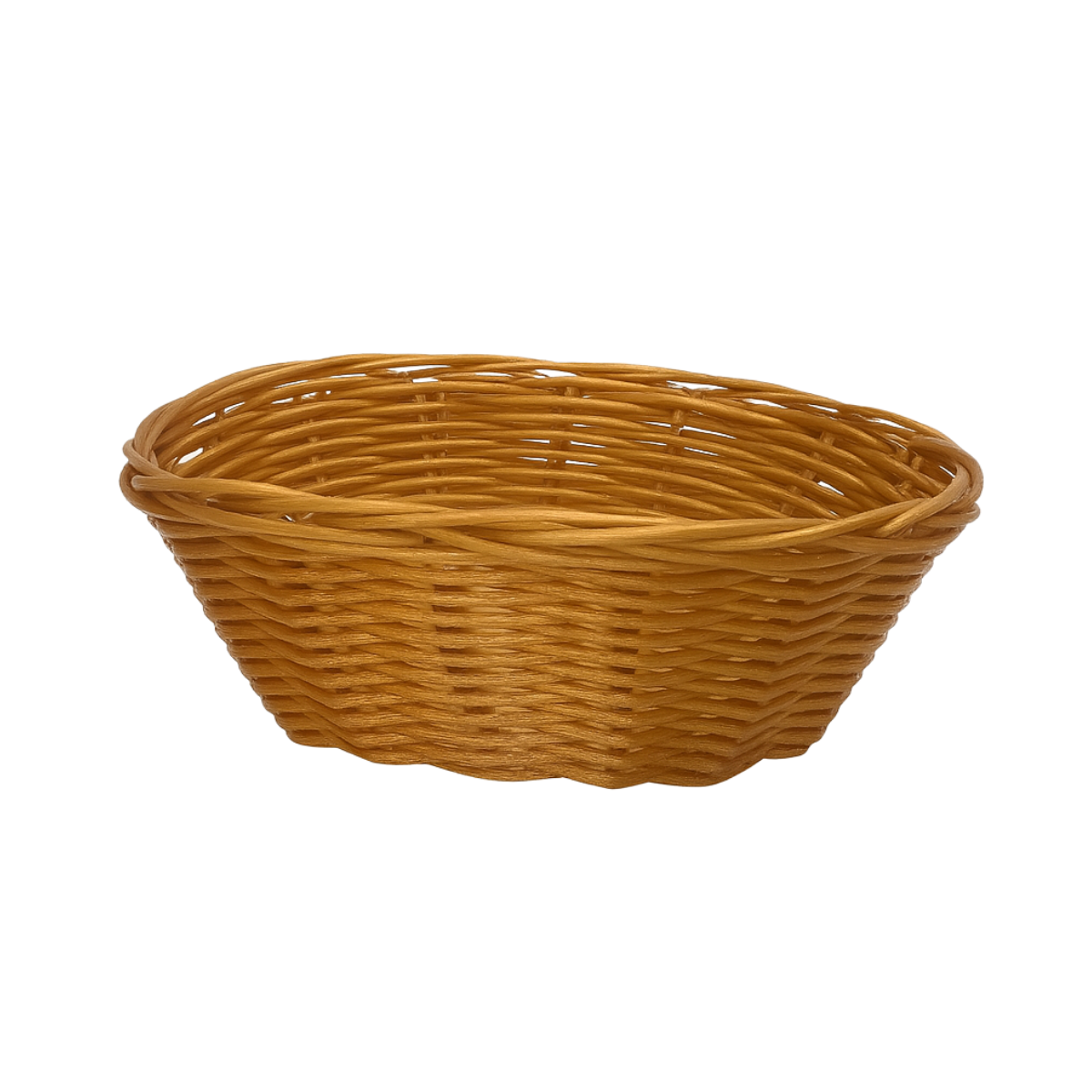 Cesto Oval Sintética Bege Polietileno