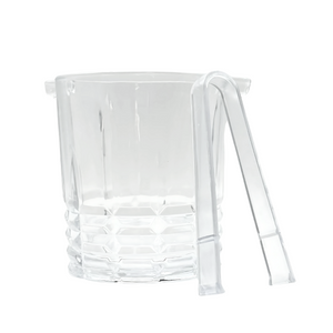 Balde Gelo C/ Pegador 830ml Vidro - A Gourmet