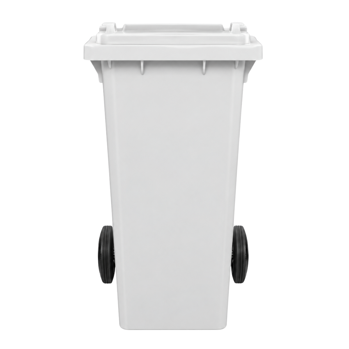 Carro Coletor 120L Branco com Rodas sem Pedal