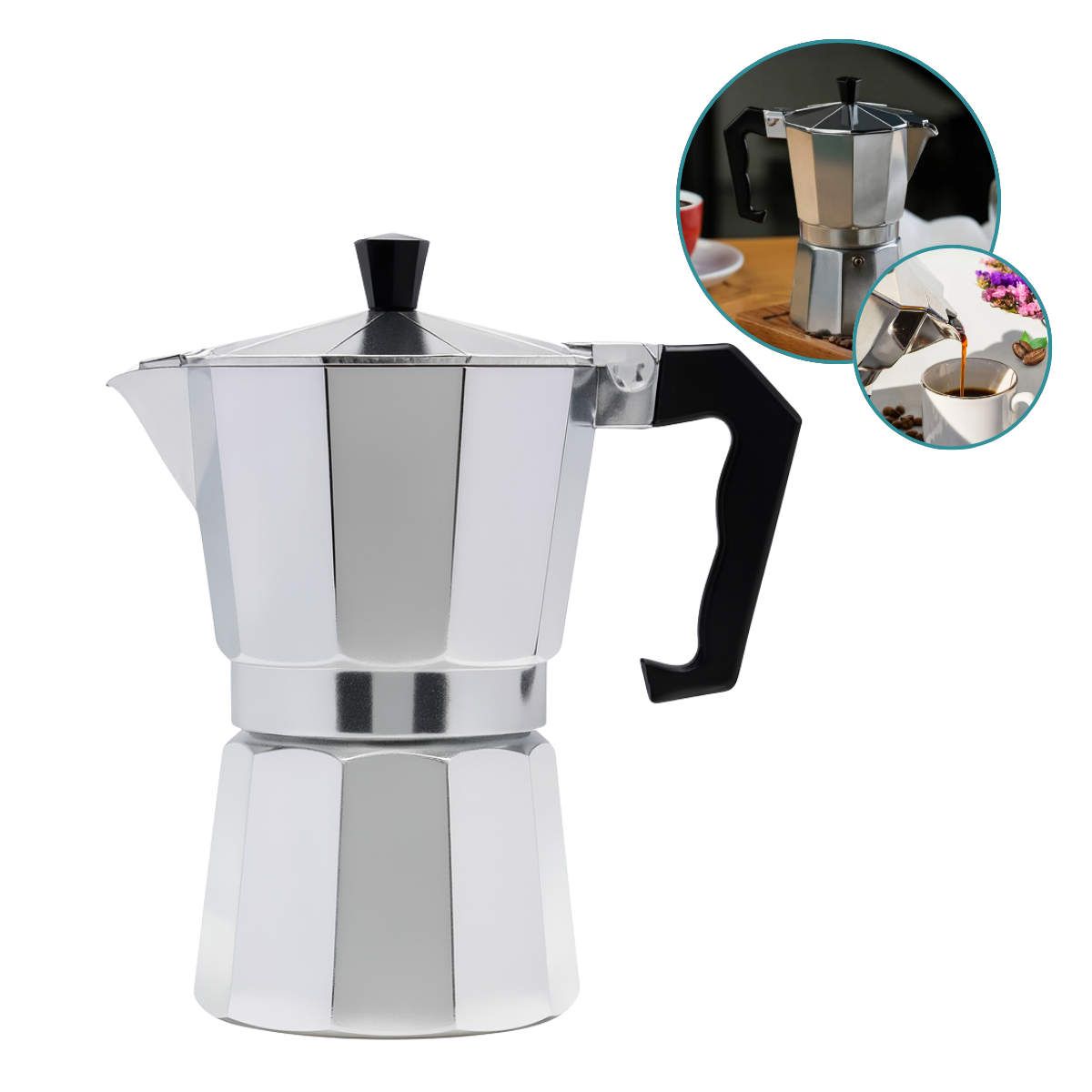 Cafeteira Italiana alumínio 300ml