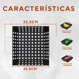 Assadeira Wok Quadrada Churrasco