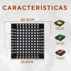 Assadeira Wok Quadrada Churrasco