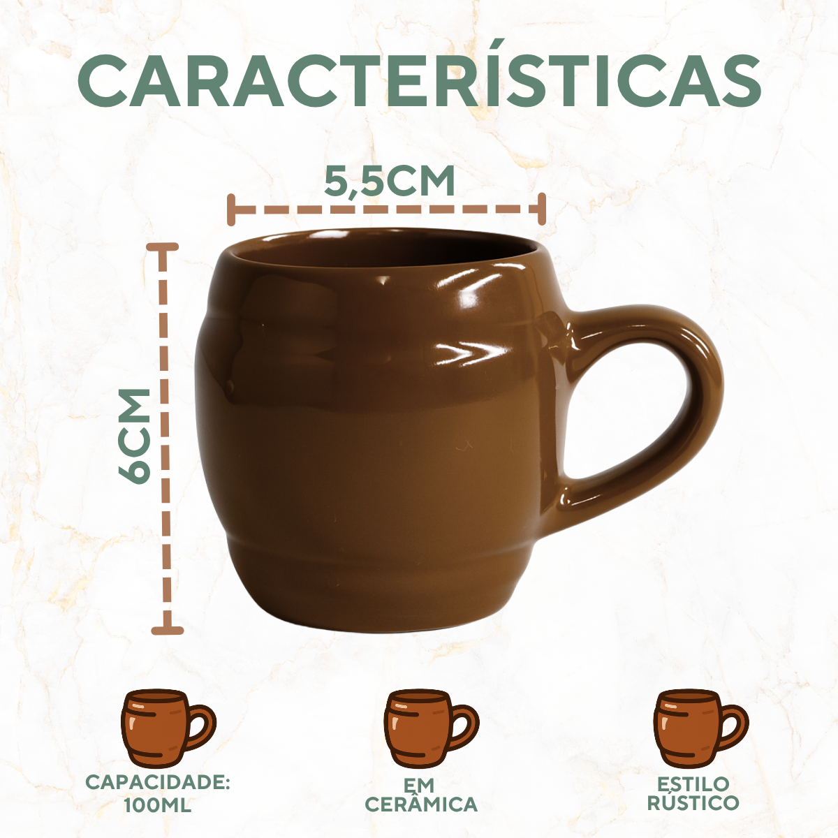 Caneca N51 Ceramica