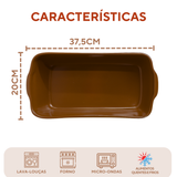 Travessa Retangular Ceramica Refratária