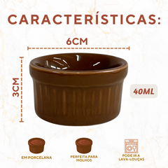 Ramekim Porcelana 40ml Porcelana