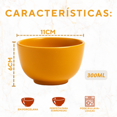 Tigela Japonesa Laranja 300ml