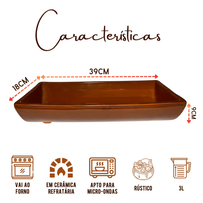 Travessa Telha Servir Abadejo Robalo Peixada Em Barro Main Image