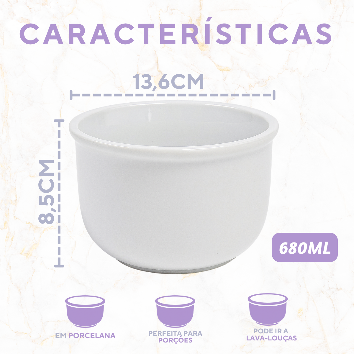 Cumbuca Hotel Porcelana 680ml