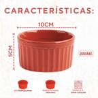 Ramekim Grande Porcelana Vermelho