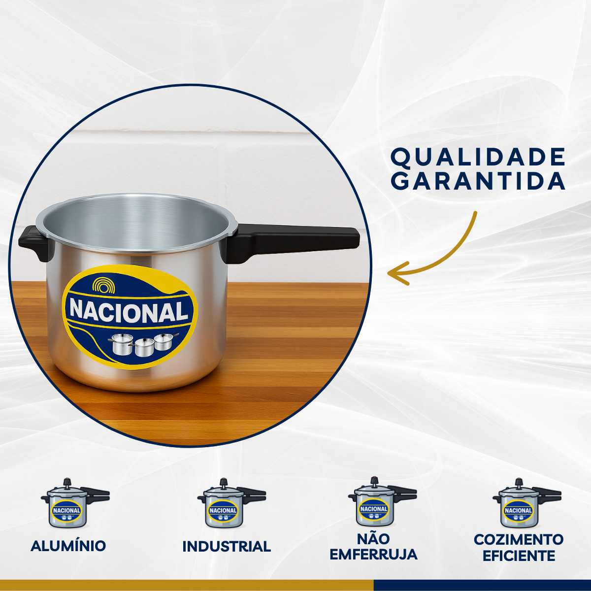 Panela pressão 7L alumínio polido