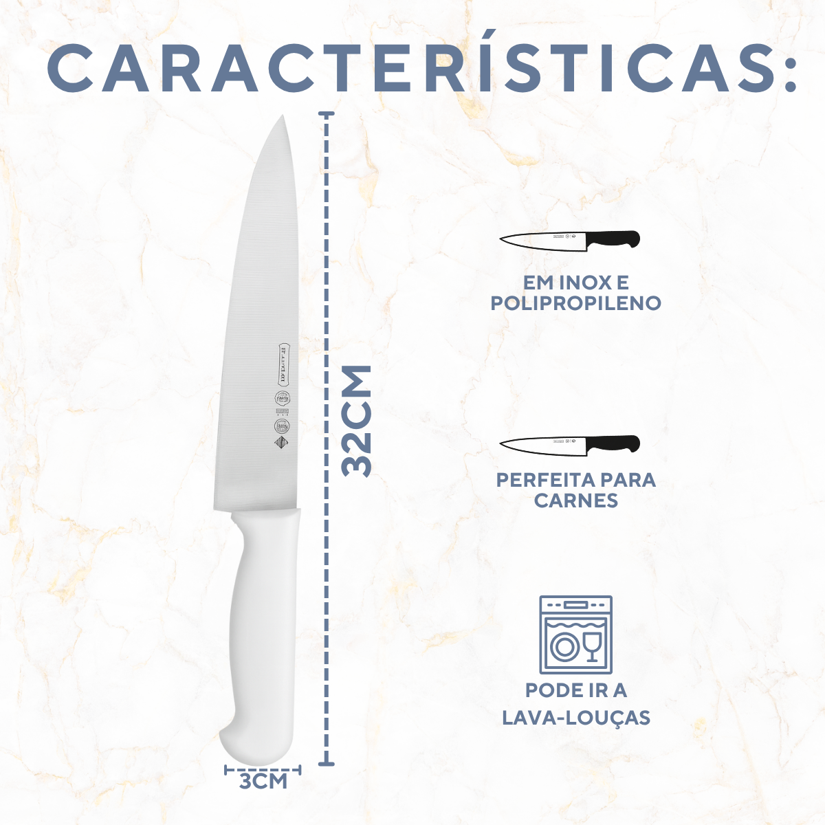 Faca Cheff 8° Master Line Mundial