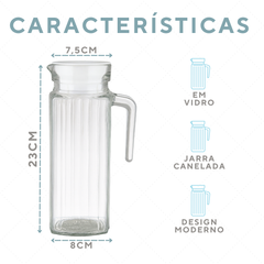 Jarra Vidro Rubi 1,1L