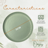 Prato Raso Oasis 26cm Cerâmica - A Gourmet