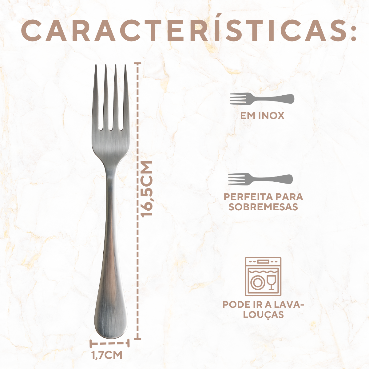 Garfo Sobremesa Florença