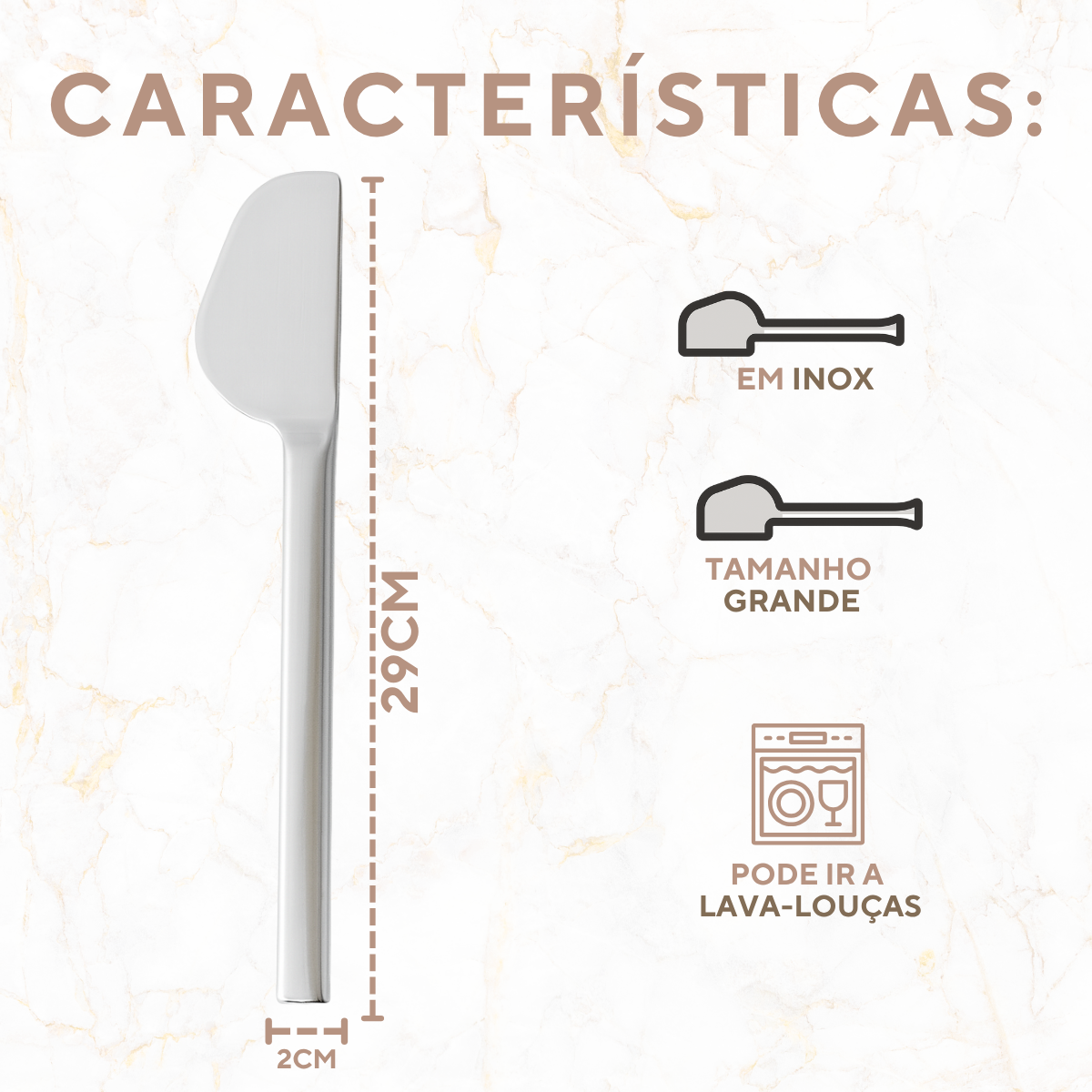 Pegador Universal Aço Inox 29cm