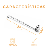 Concha Cabo Longo Aço Inox