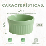 Ramequim Porcelana Verde 40ml