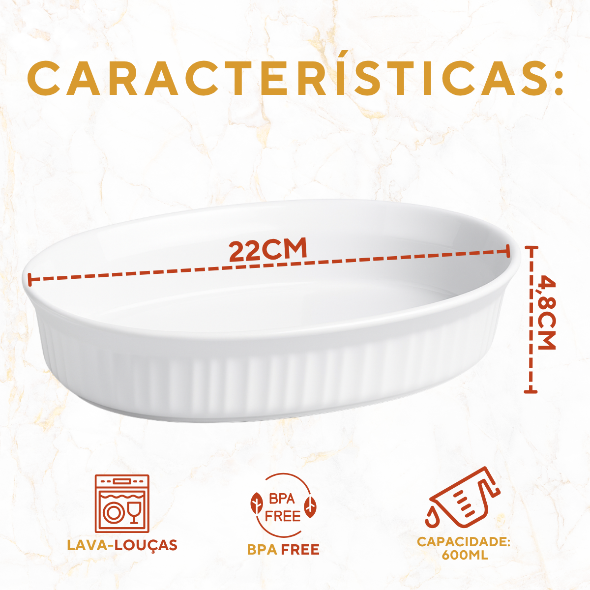 Saladeira Melamina Oval