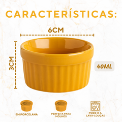 Ramekim Porcelana 40ml Laranja
