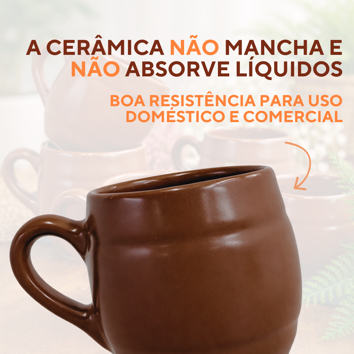 Caneca Ceramica Refrataria 200ml