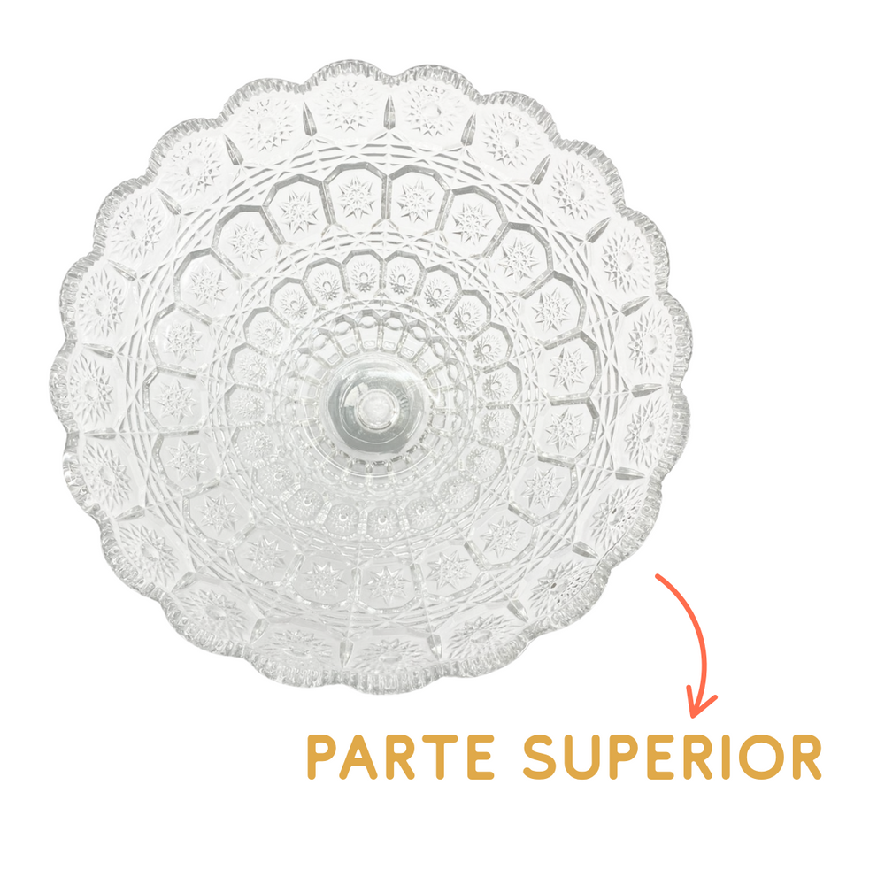 Bomboniere vidro com Pé Yagzi Bomboniere