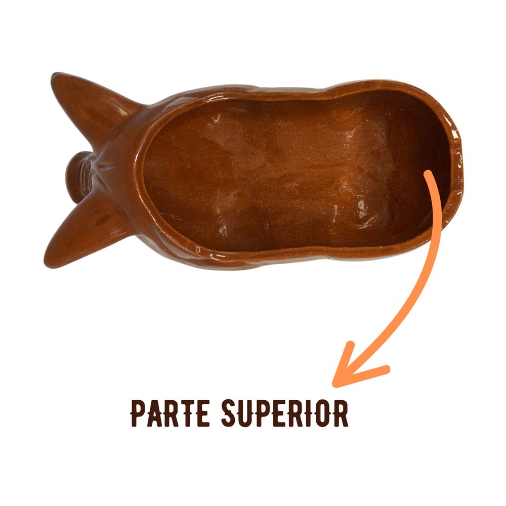 Tigela Porco Barro Pequeno 750ml - A Gourmet