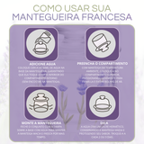 Manteigueira francesa lavanda
