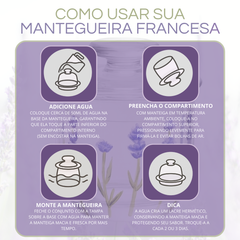 Manteigueira francesa lavanda