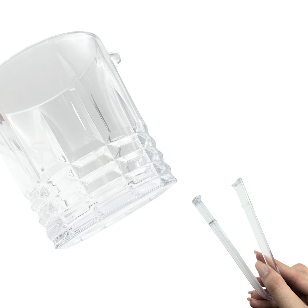 Balde Gelo C/ Pegador 830ml Vidro - A Gourmet