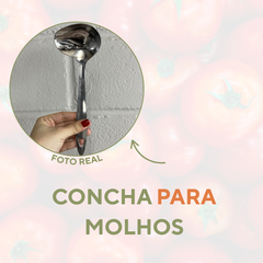 Concha Lira 25ml Aço Inox Molhos Chocolate