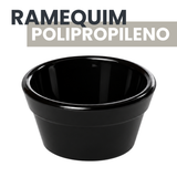 Ramequim Cheff 30ml Preto Polipropileno
