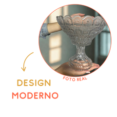 Bomboniere vidro com Pé Yagzi Bomboniere