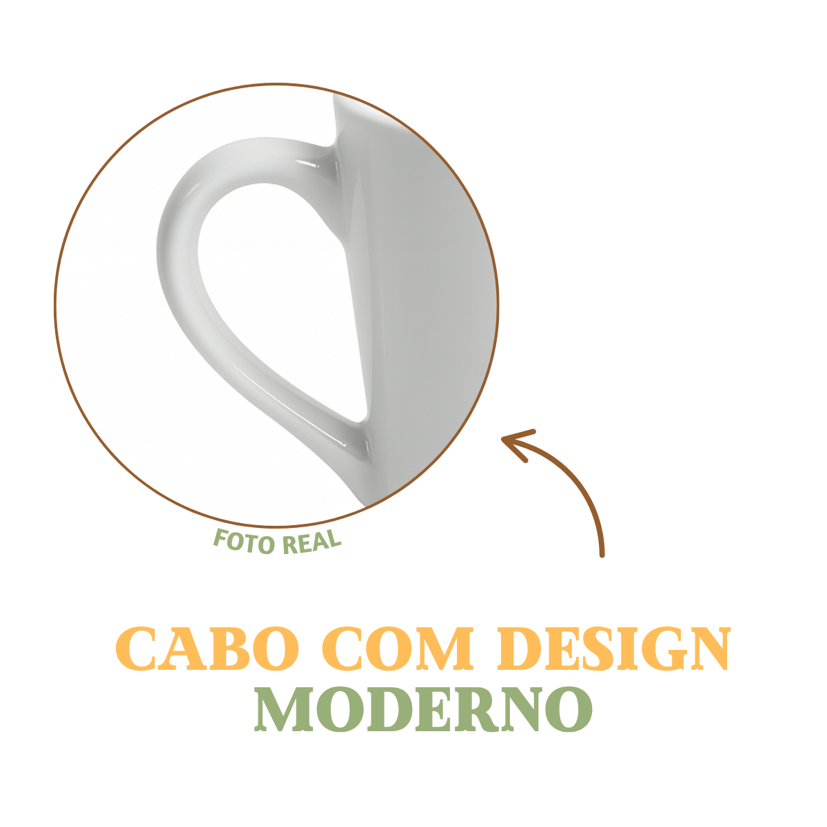 Caneca Copo 230ml Porcelana Segunda Linha