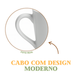 Caneca Copo 230ml Porcelana Segunda Linha