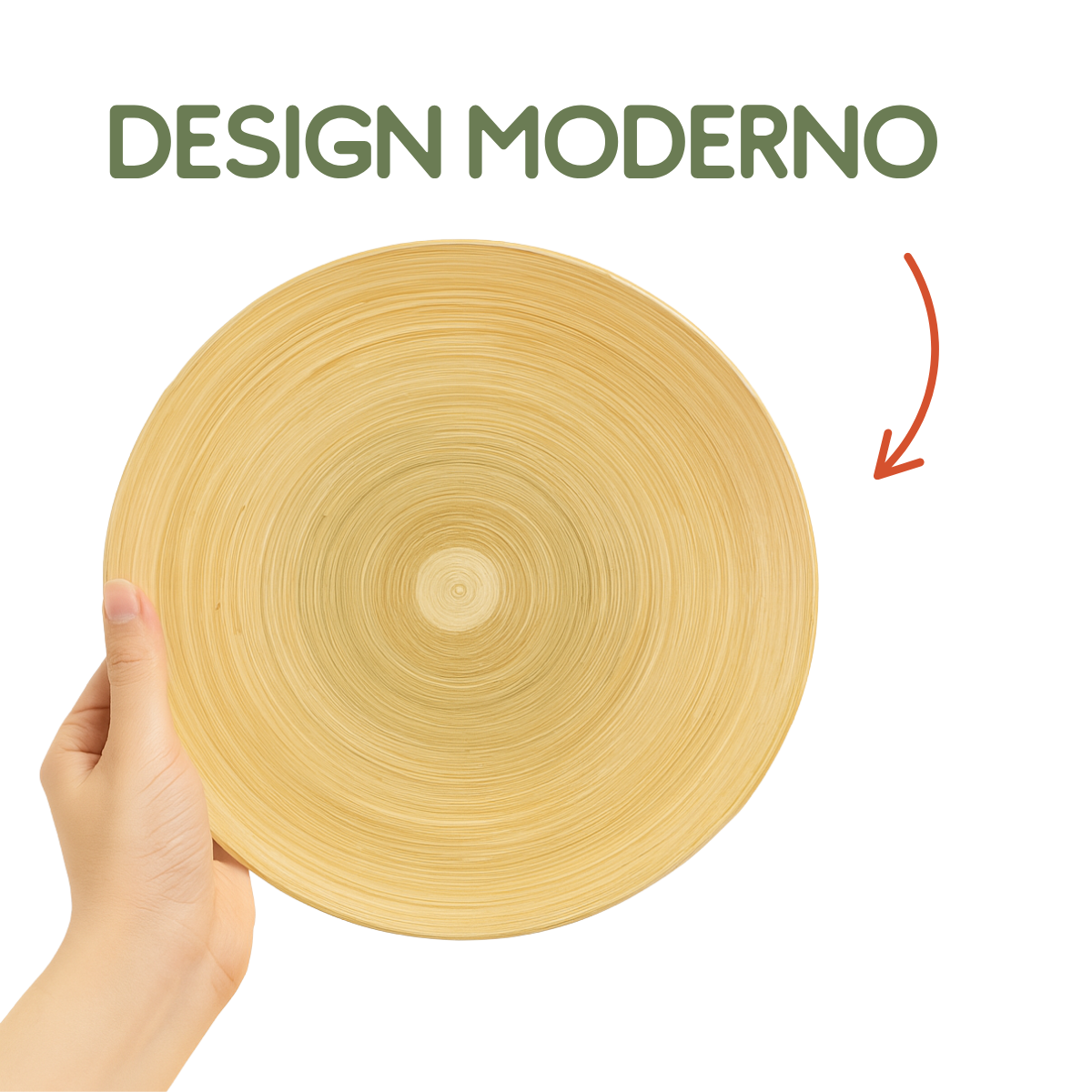 Travessa Redonda Bambu Eco 25cm Tuut Travessa