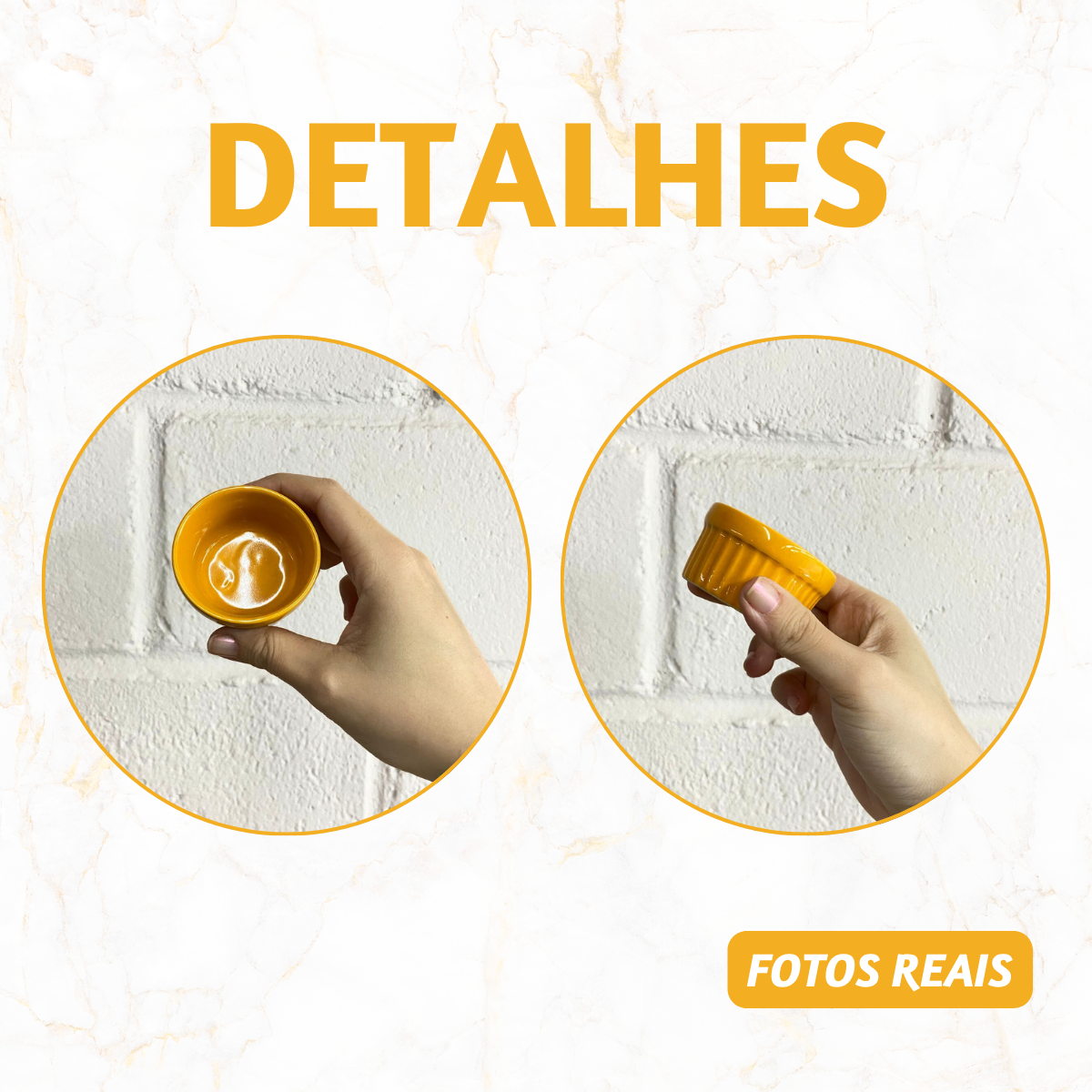 Ramekim Porcelana 40ml Laranja