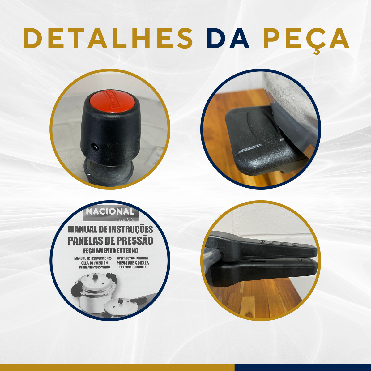 Panela pressão 7L alumínio polido