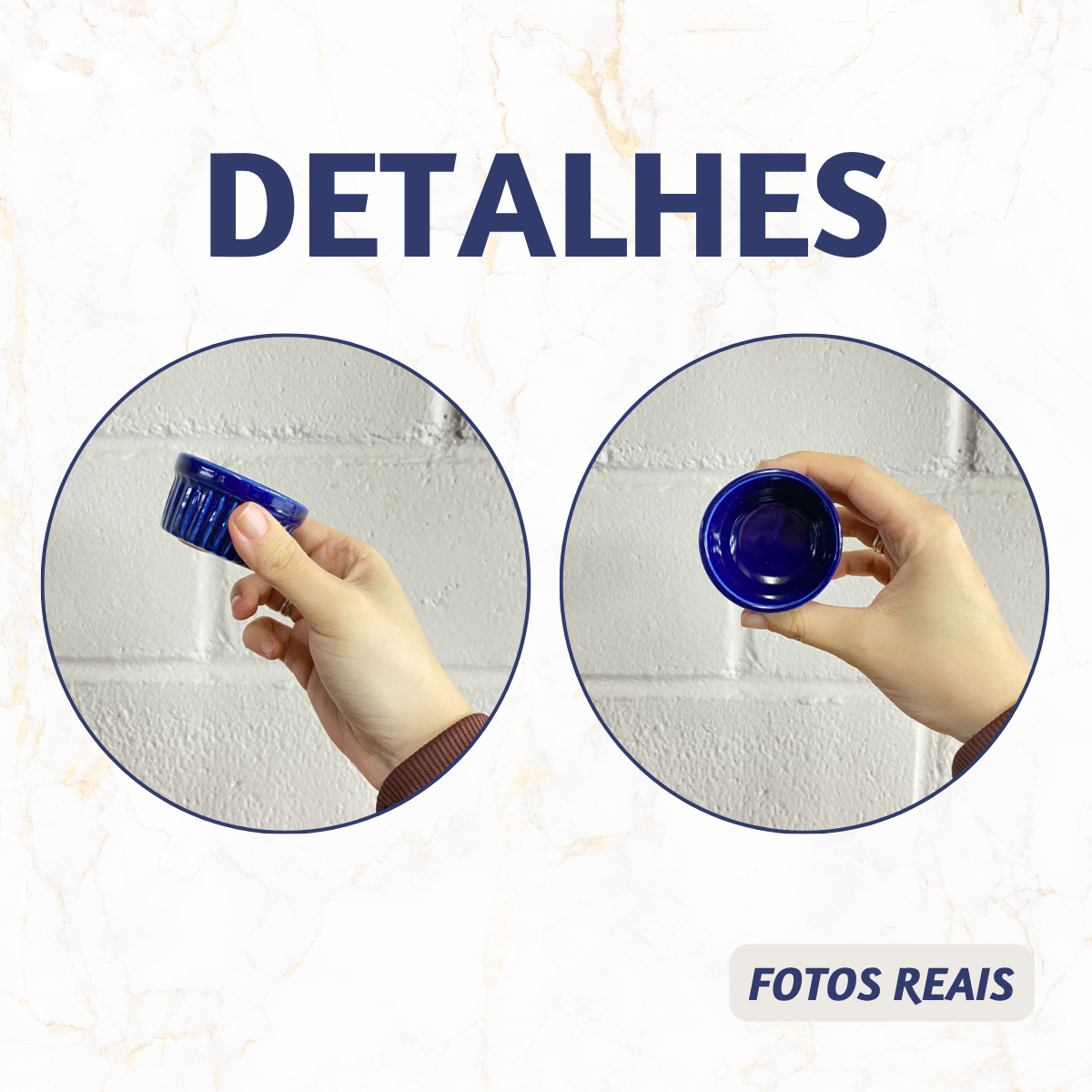 Ramequim Porcelana 40ml Azul