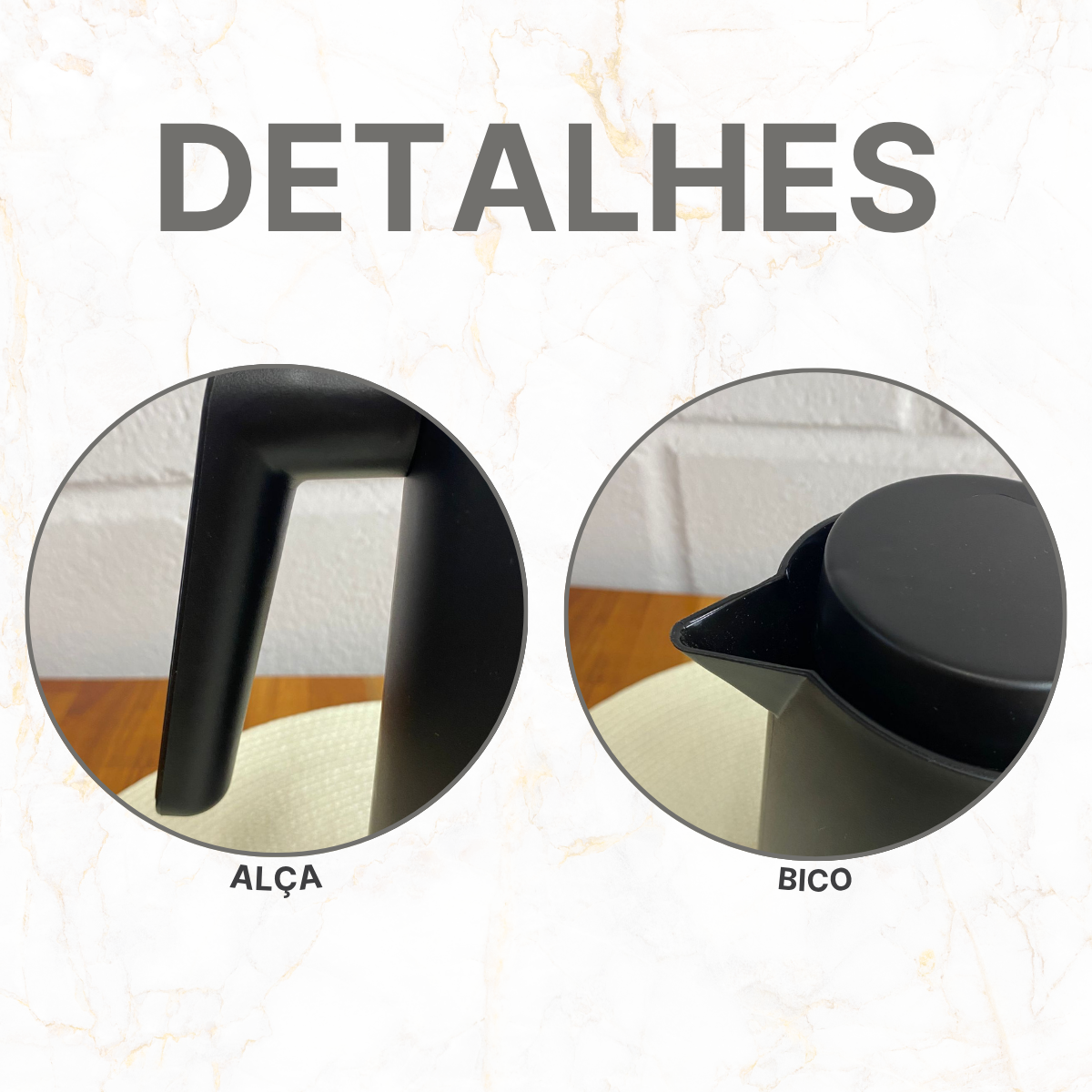 Garrafa Térmica Vercelli Preta 500ml